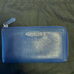 Blue long GIVENCHY wallet.